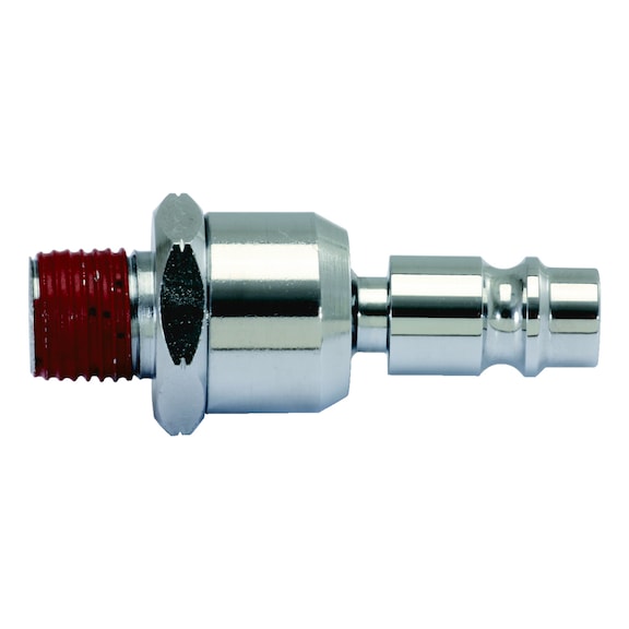 1/4 inch metal ball joint plug nipple, 56 mm - Plug nipple (compressed air tool accessory)