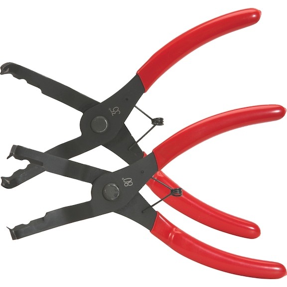 Trim clip pliers set, 2-piece - Pliers set