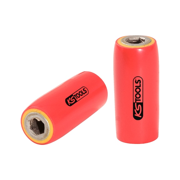 1/4 inch bit holder with protective insulation, 40 mm - Bit holder