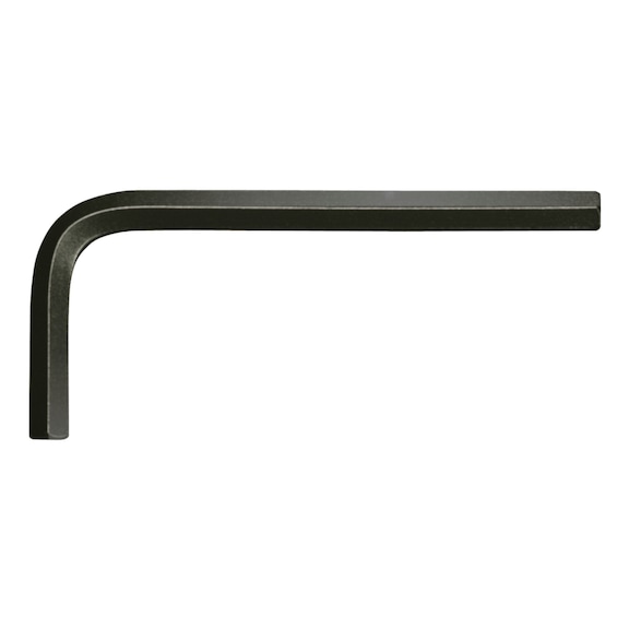 Hexagon socket angle pin wrench, phosphated, short, 1/8 inch - Hexagon socket angle pin wrench, phosphated, short