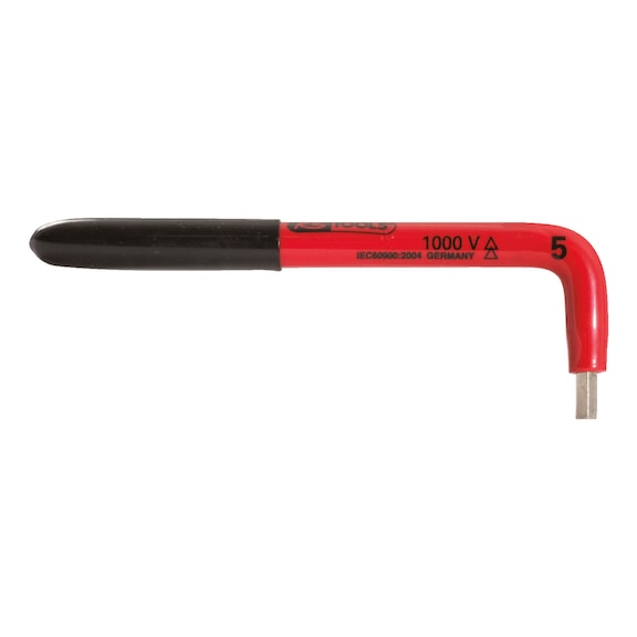 Hexagon socket angle pin wrench with protective insulation, 8 mm - Hexagon socket angle pin wrench with protective insulation