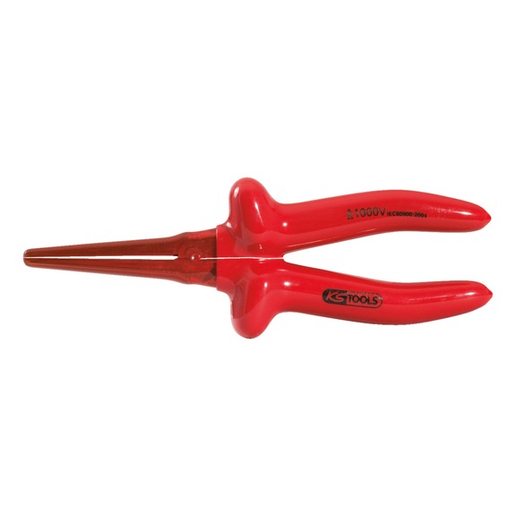 1000V flat-nose pliers 200 mm, coated working head - Grip pliers
