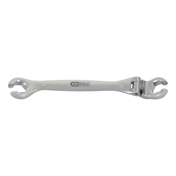 CHROMEplus Open double ring spanner with joint, 10 mm - CHROMEplus open double ring spanner