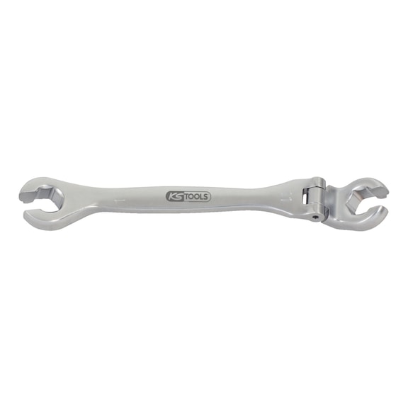CHROMEplus open double ring spanner with joint, 11 mm - CHROMEplus open double ring spanner