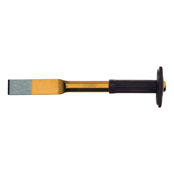 KS TOOLS Joint chisel with hand guard, octagonal, 250x25mm - Joint chisel with hand guard handle, octagonal