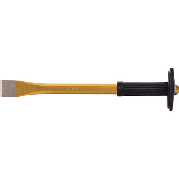 Bricklayer's chisel with hand guard, octagonal, 250 mm - Bricklayer's chisel with hand guard handle, octagonal