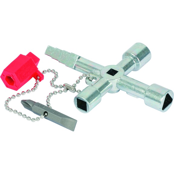 KS TOOLS Universal control cabinet key, 61 mm - Switch cabinet wrench