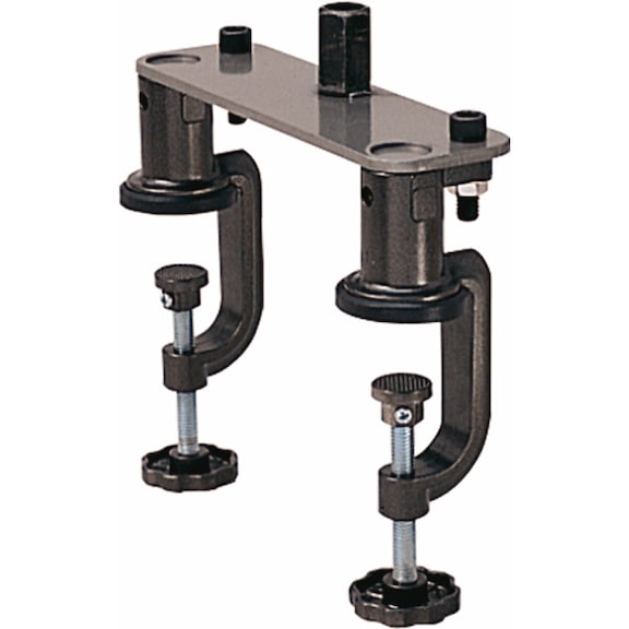 Table clamp for cutting device, with 2 clamping arms - General plumbing installation