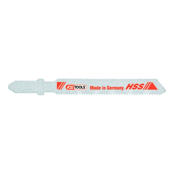 Jigsaw blade, HSS, 75 mm, 0.9 mm, T118A, pack of 5 - Jigsaw blade