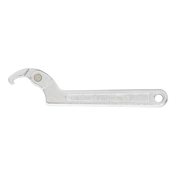 Hook wrench with nose, 155-230 mm - Articulated hook spanner Nose