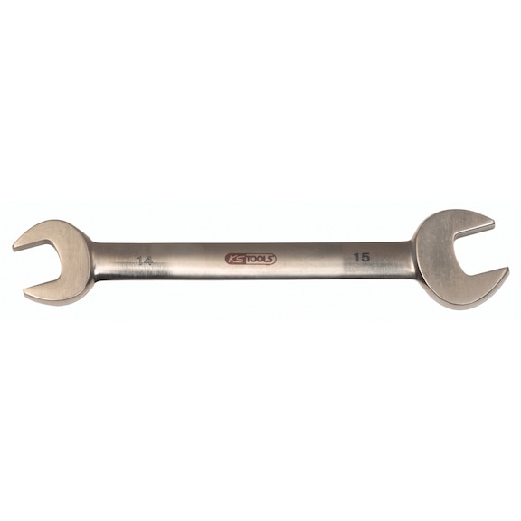 TITANplus combination wrench, 14x15 mm - STAINLESS STEEL TITANplus double open-end wrench
