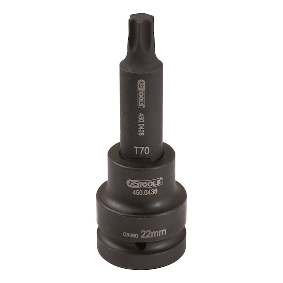 3/4 inch power bit socket TX, long, T90 - 3/4 inch power bit socket Torx