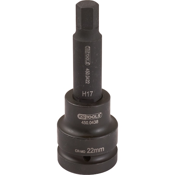 3/4 inch power bit socket hexagon socket long, 19 mm - 3/4 inch power bit socket hexagon socket