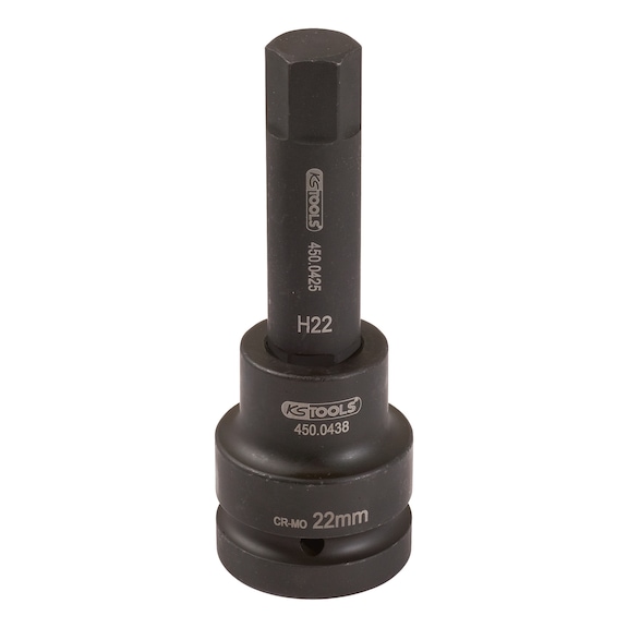 1 inch power bit socket hexagon socket, long, 30 mm - 1 inch power bit socket hexagon socket