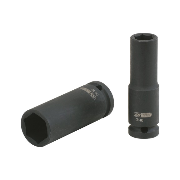 1/2 inch hex power socket, long, 36 mm - 1/2 inch hex power socket