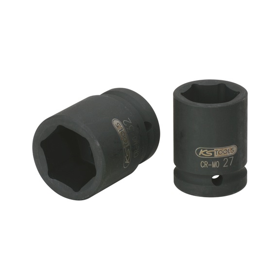 3/4 inch hex power socket, short, 2 inch - 3/4 inch hex power socket