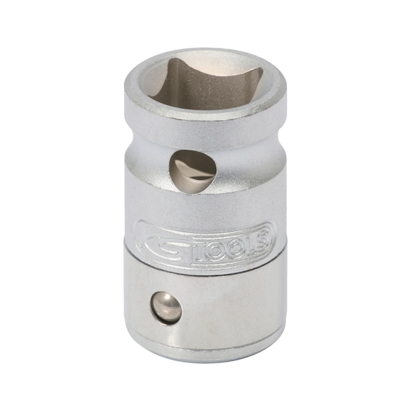 3/8 inch bit adapter socket, for 10 mm bits on hanger - 3/8 inch bit adapter