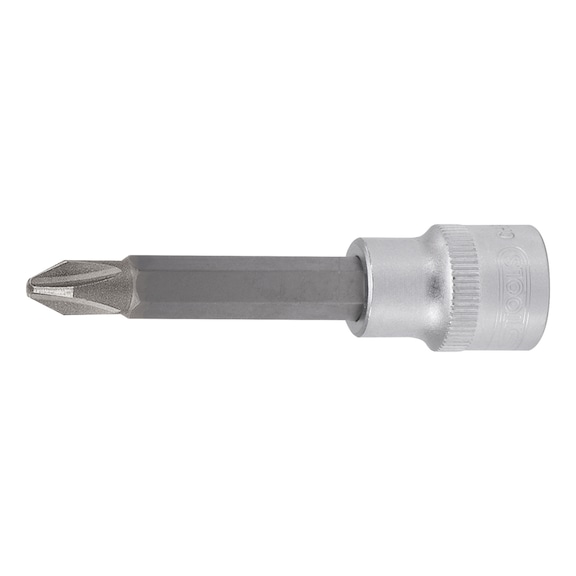1/2 inch bit socket, long, PH4 - 1/2 inch bit socket PH
