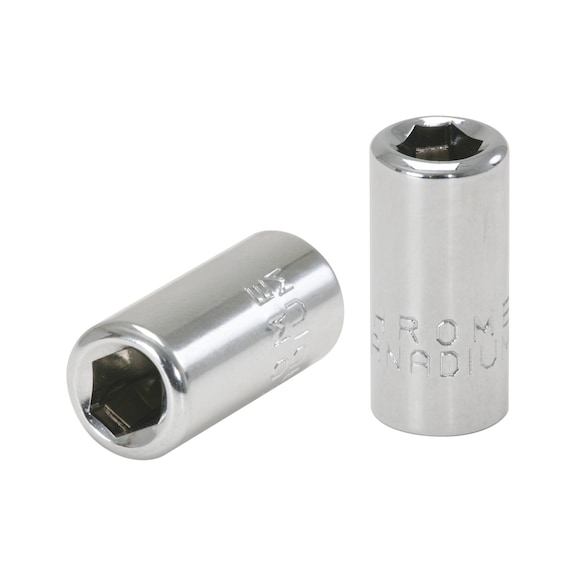 1/4 inch CHROMEplus bit adapter socket - 1/4 inch bit adapter
