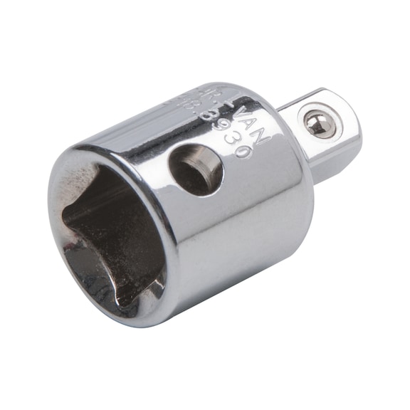 CHROMEplus reduction adapter, 1 inch F x 3/4 inch M - Adapter (standard part, toolmaking)