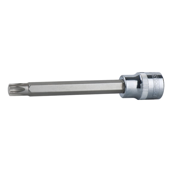 3/8 inch CHROMEplus TX socket, long, T50 - 3/8 inch CHROMEplus bit socket