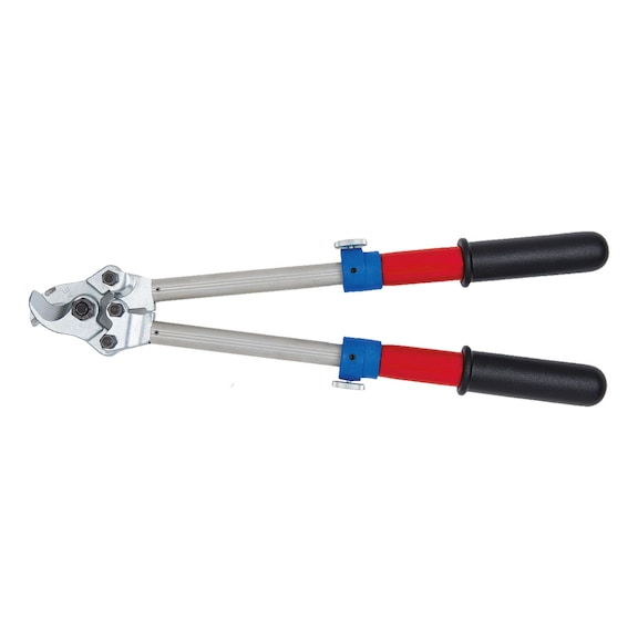 Cable shears with protective insulation, telescopic handle, 360-520 mm - Cable cutters with protective insulation