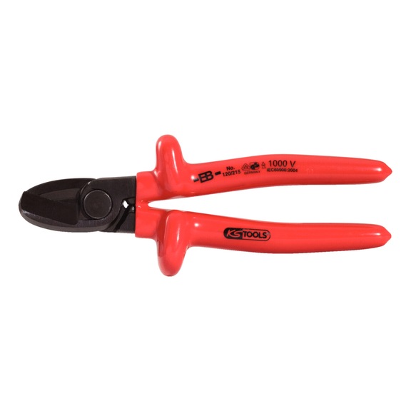 KS TOOLS 1000V one-handed cable cutter, 215 mm - 1000V one-hand cable cutter