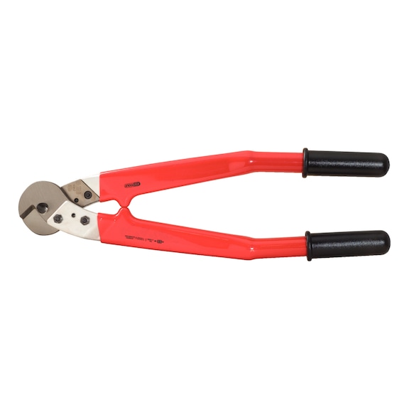 KS TOOLS Wire rope cable cutter with protective insulation, 600 mm - Cable cutters