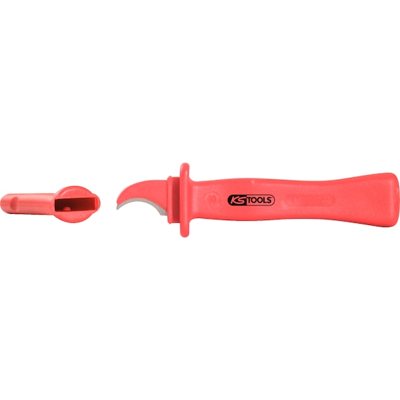 Stripping knife with protective insulation, 165 mm - Electrician's knife