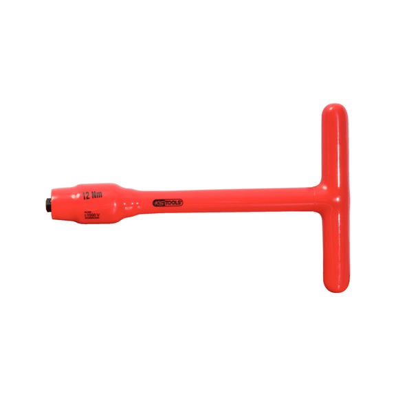3/8 inch fixed T-handle torque limiter with protective insulation, 12 Nm - Torque wrench