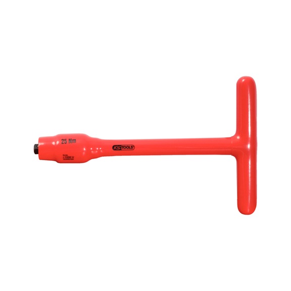 3/8 inch fixed T-handle torque limiter with protective insulation, 25 Nm - Torque wrench