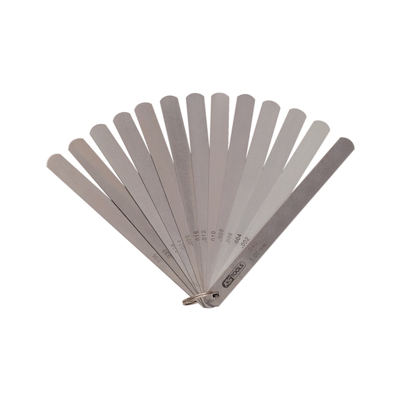 Piston feeler gauge, 8 leaves, 0.05-0.5 mm, 200 mm long - Special gauge