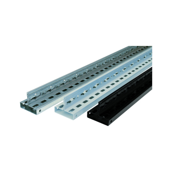 SCHULTE T-profile MULTIplus front unperforated galvanized-1800 mm No. 15218-1 - Shelving (workshop)