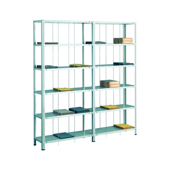 SCHULTE add-on shelvingScrew-on rods BASIC70 7 shelves 2300x900x350 No. 30697 - Screw rack
