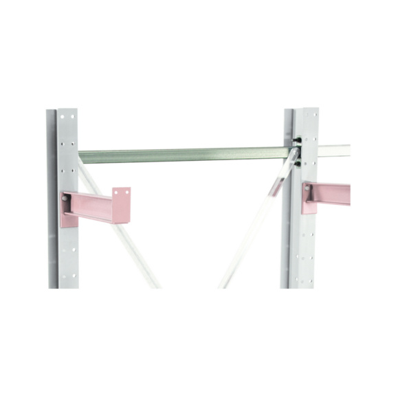 SCHULTE K3000 Horizontal connector galvanized Axle dimension 1300 mm No. 27613 - Shelving (workshop)