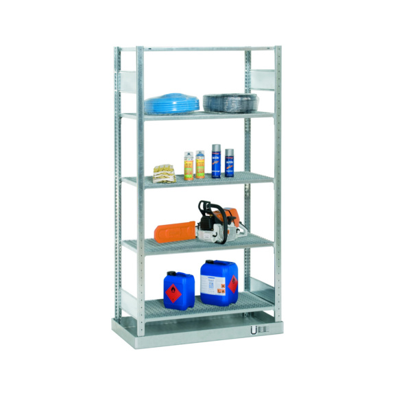 SCHULTE add-on shelving for small containers Grid shelves 4 shelves 2000x1000x500 No.14947 - Shelving (workshop)