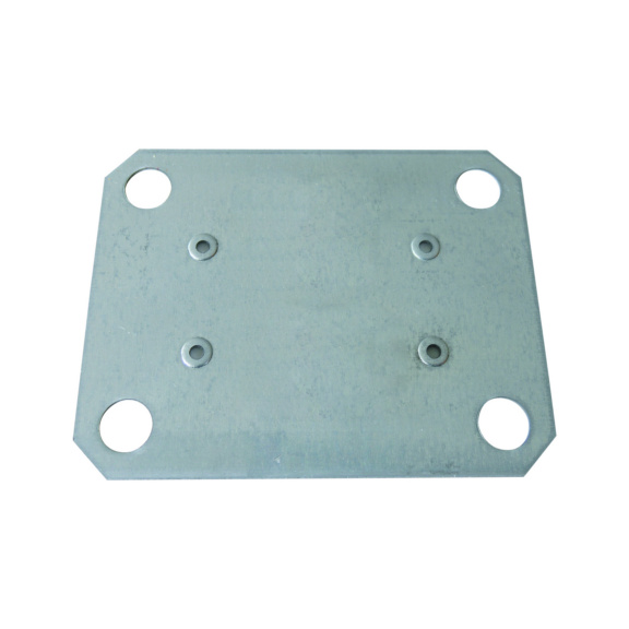 SCHULTE base plate 2 mm for MULTIplus galvanized for double clamping foot No. 12695 - Shelving (workshop)