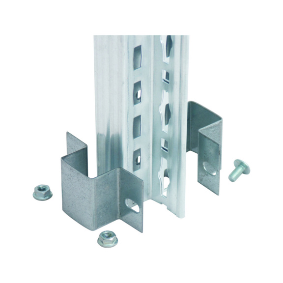 SCHULTE double-shelf connector MULTIplus T-profile galvanized No. 10346 - Shelving (workshop)