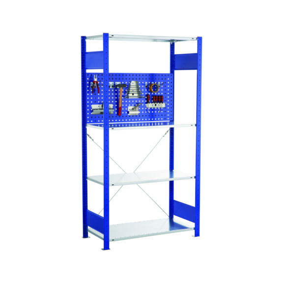 SCHULTE perforated panel rear panel MULTIplus RAL 7035 500x1000 mm number 35690 - Shelving (workshop)