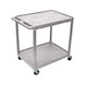 Table trolley made of plastic, grey, 3 load areas - Table trolley made of plastic - 1