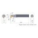 MITSUBISHI MATERIALS C20SSDUCR11 MITSUBISHI, Innendrehhalter - SSDU, Innendrehhalter, Bohrstange - 2