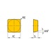MITSUBISHI MATERIALS SPMN120412 MC5020 MITSUBISHI, WSP, Drehen, beschichtet - SNMN, Wendeschneidplatte, positiv - 2