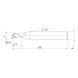 CRN2MBR0050S06 MITSUBISHI, VHM-Kugelkopffr&auml;ser &Oslash;1 mm - CRN2MB, VHM-Kugelkopffr&auml;ser - 2