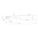 MITSUBISHI MATERIALS CRN2XLBR0100N100S04 MITSUBISHI, VHM-Kugelkopffr&auml;ser &Oslash;2 mm - CRN2XLB, VHM-Kugelkopffr&auml;ser - 2