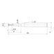 MITSUBISHI MATERIALS CRN2XLD0050N060S04 MITSUBISHI, VHM-Schaftfr&auml;ser &Oslash;0.5 mm - CRN2XL, VHM-Schaftfr&auml;ser - 2