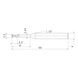 MITSUBISHI MATERIALS CRN2XLD0150N060S04 MITSUBISHI, VHM-Schaftfr&auml;ser &Oslash;1.5 mm - CRN2XL, VHM-Schaftfr&auml;ser - 2