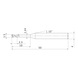 MITSUBISHI MATERIALS CRN2XLD0150N100S04 MITSUBISHI, VHM-Schaftfr&auml;ser &Oslash;1.5 mm - CRN2XL, VHM-Schaftfr&auml;ser - 2