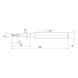 MITSUBISHI MATERIALS CRN2XLD0200N120S06 MITSUBISHI, VHM-Schaftfr&auml;ser &Oslash;2 mm - CRN2XL, VHM-Schaftfr&auml;ser - 2