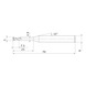 MITSUBISHI MATERIALS CRN2XLD0500N250S06 MITSUBISHI, VHM-Schaftfr&auml;ser &Oslash;5 mm - CRN2XL, VHM-Schaftfr&auml;ser - 2