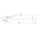 MP2MBR0250 MITSUBISHI, VHM-Kugelkopffräser Ø5 mm - MP2MB, VHM-Kugelkopffräser - 2